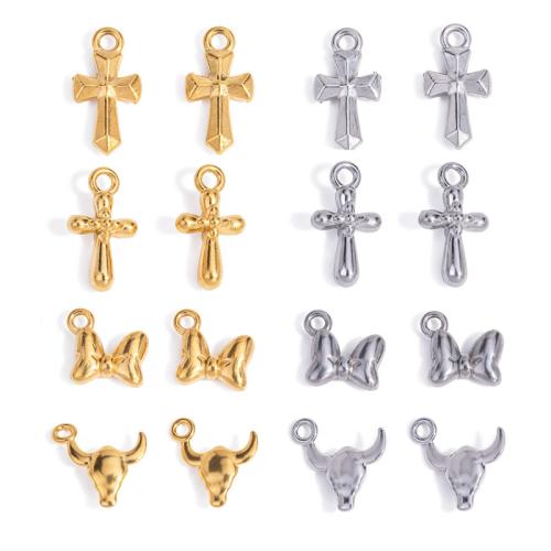 Stainless Steel Pendants, 304 Stainless Steel, plated, DIY, more colors for choice, 100PCs/Bag, Sold By Bag