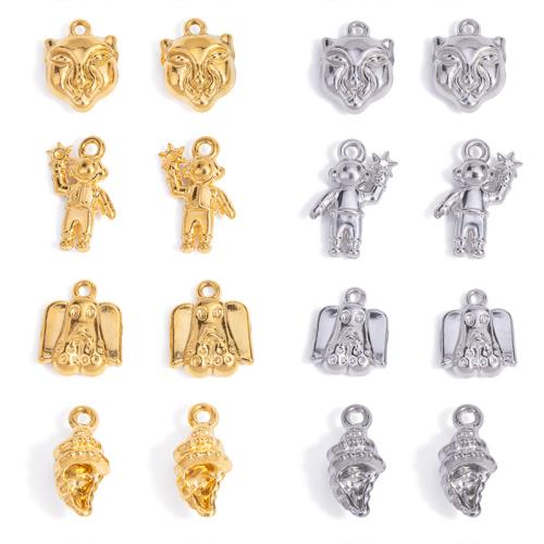 Stainless Steel Pendants, 304 Stainless Steel, plated, DIY, more colors for choice, 100PCs/Bag, Sold By Bag