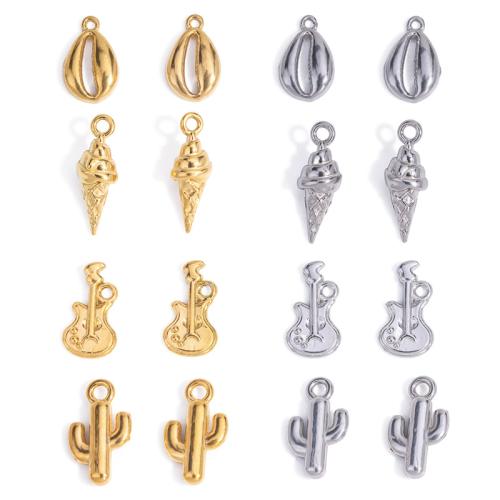 Stainless Steel Pendants, 304 Stainless Steel, plated, DIY, more colors for choice, 100PCs/Bag, Sold By Bag