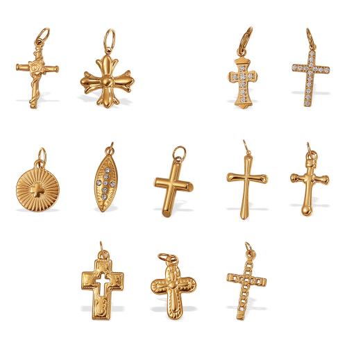 Stainless Steel Pendants, 304 Stainless Steel, plated, DIY & different styles for choice, golden, Sold By PC