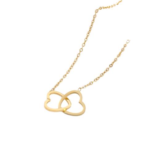 Titanium Steel Necklace, plated, fashion jewelry & for woman, more colors for choice, Length:Approx 41 cm, Sold By PC