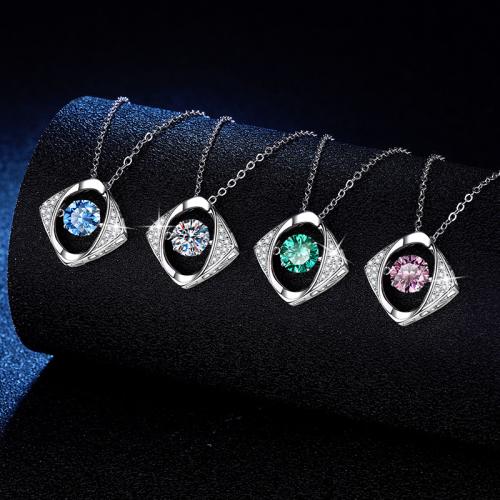 925 Sterling Silver Necklace, with 2inch extender chain, platinum plated, cross chain & different styles for choice & for woman, Length:Approx 15.7 Inch, Sold By PC