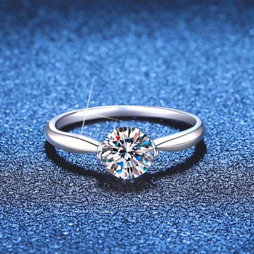 925 Sterling Silver Finger Ring, platinum plated, different materials for choice & different size for choice & for woman, US Ring Size:4.5-9, Sold By PC
