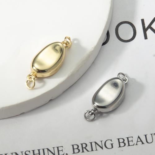 Messing Schmuck Verbinder, plattiert, Modeschmuck & 1/1-Schleife, keine, frei von Nickel, Blei & Kadmium, 21.26x7.80x5.60mm, verkauft von PC