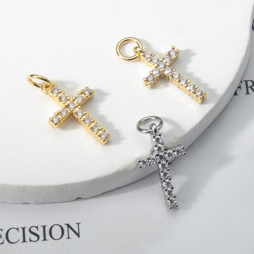 Cubic Zirconia Micro Pave Brass Pendant, plated, fashion jewelry & micro pave cubic zirconia, more colors for choice, nickel, lead & cadmium free, 9.10x2.50x19.36mm, Sold By PC