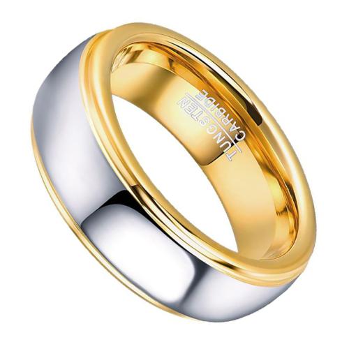 Tungsten Steel Ring for Men , polished, different size for choice & for man & two tone, wide:8mm, Sold By PC