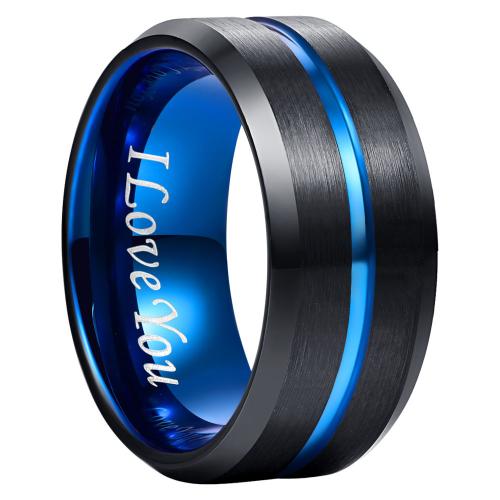 Tungsten Steel Ring for Men , plated, different size for choice & for man & two tone, Sold By PC