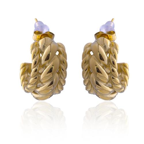 Stainless Steel Stud Earrings, 304 Stainless Steel, plated, fashion jewelry & for woman, more colors for choice, Sold By Pair