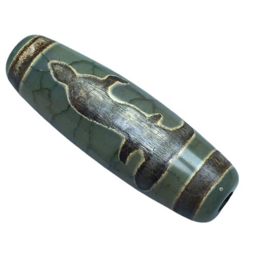 Natural Tibetan Agate Dzi Beads, DIY & different styles for choice, 39x13mm, Sold By PC