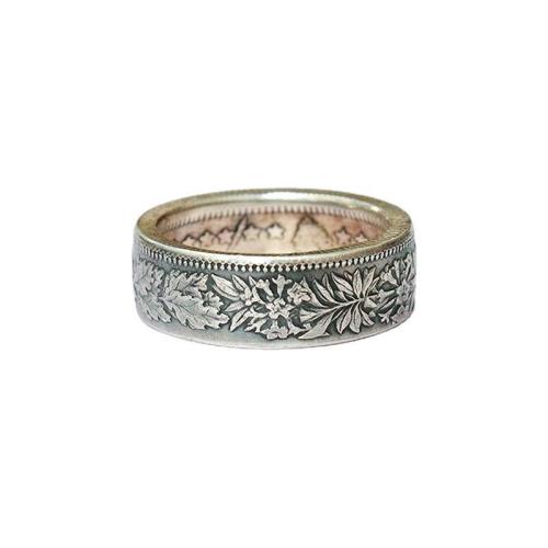 Tibetan Style Finger Ring, plated, fashion jewelry & Unisex, grey, Sold By PC