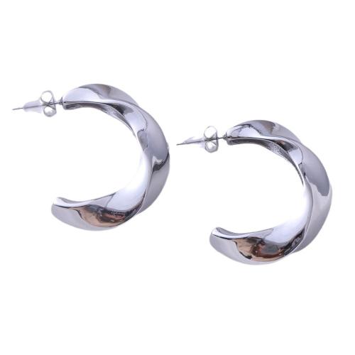 Stainless Steel Stud Earrings, 304 Stainless Steel, plated, fashion jewelry & for woman, more colors for choice, Sold By PC