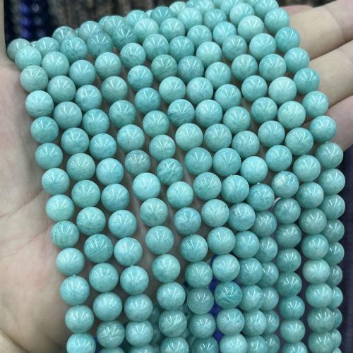 Natural Amazonite Beads, ​Amazonite​, Round, DIY, blue, Sold Per Approx 38 cm Strand