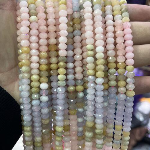 Morganite Beads, Ellipse, DIY, mixed colors, 4x6mm, Sold Per Approx 38 cm Strand