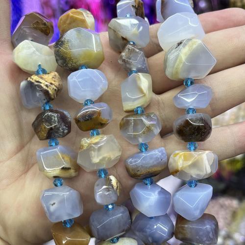 Natural Purple Agate Beads, irregular, DIY, purple, 13-18mm, Sold Per 38 cm Strand