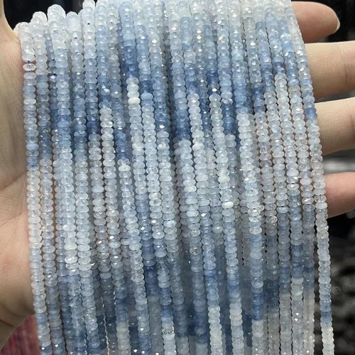 Aquamarine Beads, Round, DIY, mixed colors, 2x4mm, Sold Per Approx 38 cm Strand