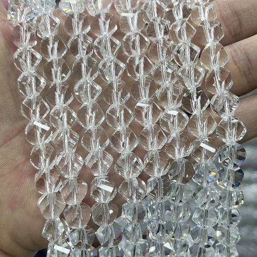 Natural Clear Quartz Beads, DIY, clear, 9-10mm, Sold Per Approx 38 cm Strand