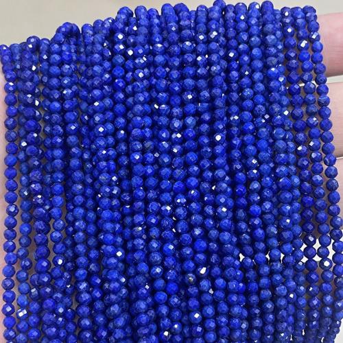 Natural Lapis Lazuli Beads, Round, DIY, dark blue, Sold Per Approx 38 cm Strand