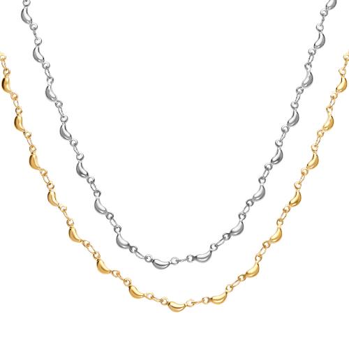 Titanium Steel Necklace, Banana, plated, fashion jewelry & for woman, more colors for choice, Length:Approx 16-20 Inch, Sold By PC