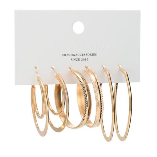 Tibetan Style Earring Set, gold color plated, different styles for choice & for woman, earring length 25-60mm, Sold By Set