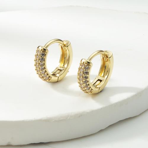 Brass Leverback Earring, plated, fashion jewelry & micro pave cubic zirconia, more colors for choice, nickel, lead & cadmium free, 12.15x3.10x10.80mm, Sold By Pair