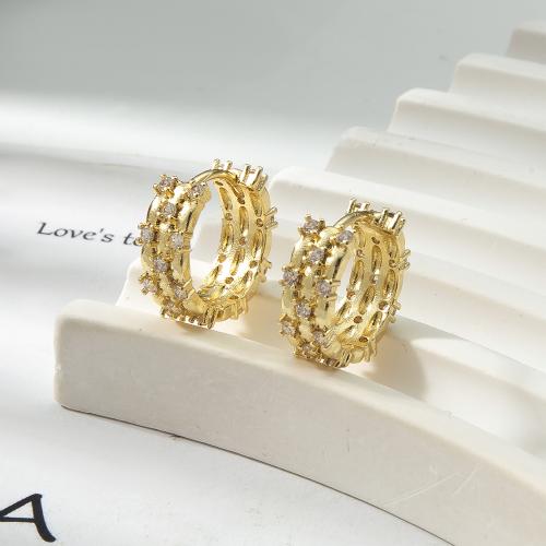 Brass Leverback Earring, plated, fashion jewelry & micro pave cubic zirconia, more colors for choice, nickel, lead & cadmium free, 15.90x5.37x14.37mm, Sold By Pair