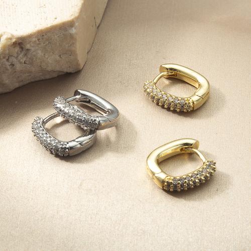 Brass Leverback Earring, plated, fashion jewelry & micro pave cubic zirconia, more colors for choice, nickel, lead & cadmium free, 12x3.20x12.95mm, Sold By Pair