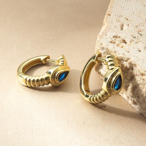 Brass Leverback Earring, with Glass, plated, fashion jewelry, more colors for choice, nickel, lead & cadmium free, 6.33x17.36x15.50mm, Sold By Pair