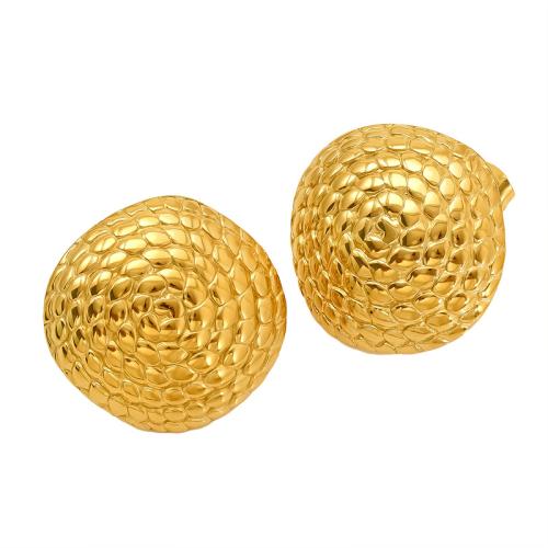 Stainless Steel Stud Earrings, 304 Stainless Steel, 18K gold plated, fashion jewelry & different styles for choice & for woman, Sold By Pair