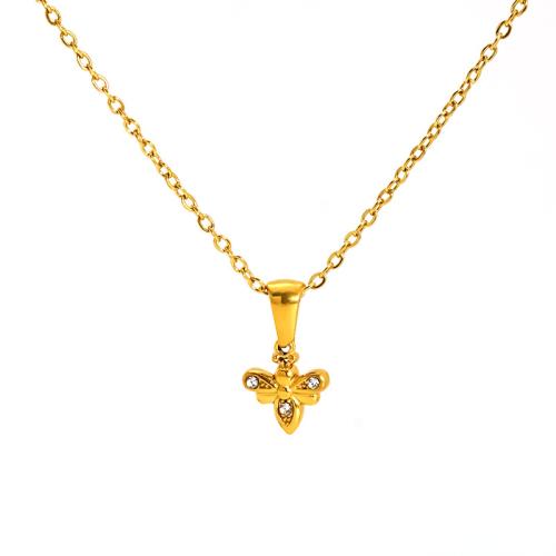 Stainless Steel Jewelry Necklace, 304 Stainless Steel, 18K gold plated, cross chain & fashion jewelry & different styles for choice & for woman, Sold By PC