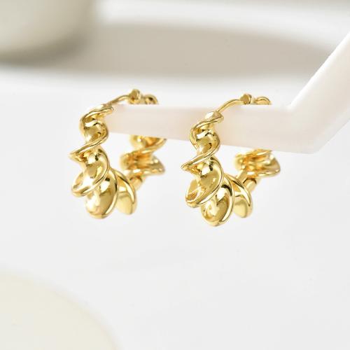 Tibetan Style Drop Earrings, plated, fashion jewelry & for woman, golden, Sold By Pair