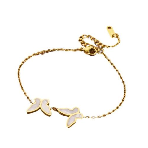 Titanium Steel Bracelet & Bangle, with Acrylic, plated, fashion jewelry & for woman, more colors for choice, Length:Approx 17.8 cm, Sold By PC