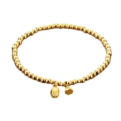 Titanium Steel Bracelet & Bangle, plated, fashion jewelry & for woman, golden, Length:Approx 17.8 cm, Sold By PC