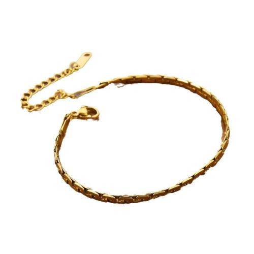Titanium Steel Bracelet & Bangle, plated, fashion jewelry & for woman, more colors for choice, Length:Approx 17.8 cm, Sold By PC