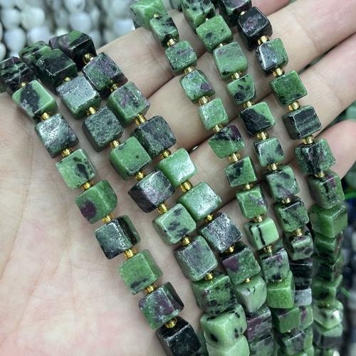 Ruby in Zoisite Beads, Square, DIY, mixed colors, Sold Per Approx 38 cm Strand