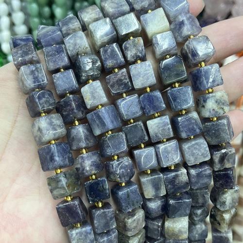 Iolite Beads, Square, DIY, mixed colors, Sold Per Approx 38 cm Strand