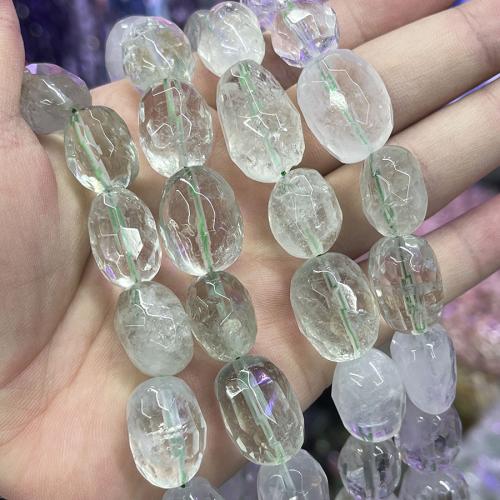 Green Quartz Beads, irregular, DIY, clear, 13-16mm, Sold Per Approx 38 cm Strand