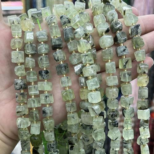 Natural Prehnite Beads, DIY, green, Sold Per Approx 38 cm Strand
