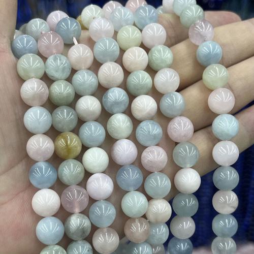 Morganite Beads, Round, DIY, multi-colored, Sold Per Approx 38 cm Strand