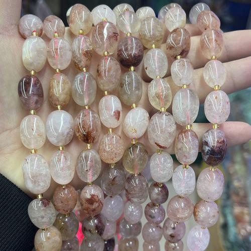Gemstone Jewelry Beads, Red Marble Glue Stone, Ellipse, DIY, mixed colors, 10-15mm, Sold Per Approx 38 cm Strand