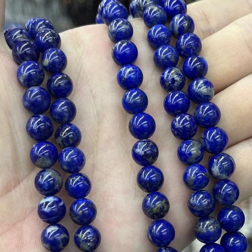 Natural Lapis Lazuli Beads, Round, DIY, dark blue, Sold Per Approx 38 cm Strand