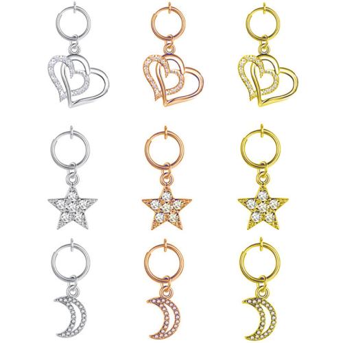 304 Stainless Steel Belly Ring, plated, Unisex & different styles for choice & with rhinestone, 20mm, Sold By PC