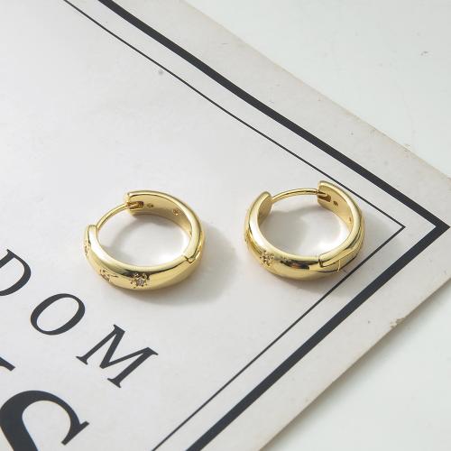 Brass Leverback Earring, plated, fashion jewelry & with rhinestone, more colors for choice, nickel, lead & cadmium free, 16x4.20x15mm, Sold By Pair