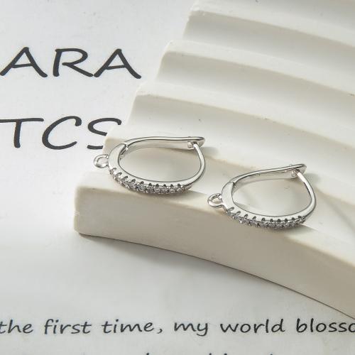 Brass Leverback Earring, plated, fashion jewelry & with rhinestone, more colors for choice, nickel, lead & cadmium free, 12.30x2.50x17.70mm, Sold By Pair