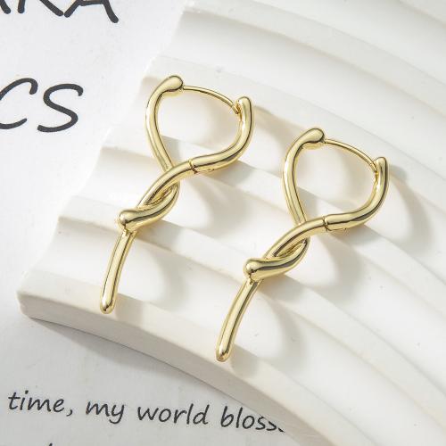 Brass Leverback Earring, plated, fashion jewelry, golden, nickel, lead & cadmium free, 15.20x4.50x36.80mm, Sold By Pair