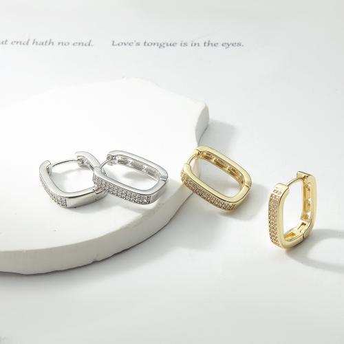 Brass Leverback Earring, plated, fashion jewelry & with rhinestone, more colors for choice, nickel, lead & cadmium free, 14.60x3.40x16.70mm, Sold By Pair