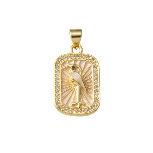 Rhinestone Brass Pendants, plated, fashion jewelry & enamel & with rhinestone, more colors for choice, nickel, lead & cadmium free, 13.50x3.50x26.40mm, Sold By PC