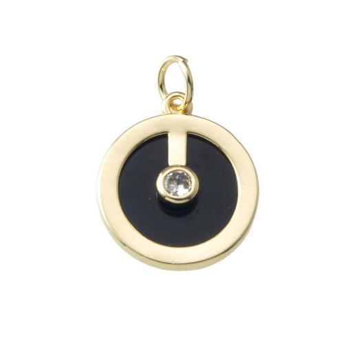 Rhinestone Brass Pendants, plated, fashion jewelry & enamel & with rhinestone, more colors for choice, nickel, lead & cadmium free, 17.20x2.50x20.40mm, Sold By PC