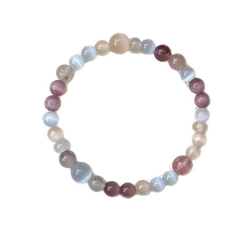 Cats Eye Bracelet, handmade, fashion jewelry & for woman, Length:Approx 17.8 cm, Sold By PC