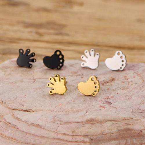 Stainless Steel Stud Earrings, 304 Stainless Steel, plated, fashion jewelry & different styles for choice, more colors for choice, 12Pairs/Bag, Sold By Bag