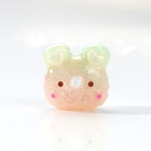 Resin Jewelry Beads, Bear, DIY, more colors for choice, 16.30x12.40x16.10mm, Sold By PC